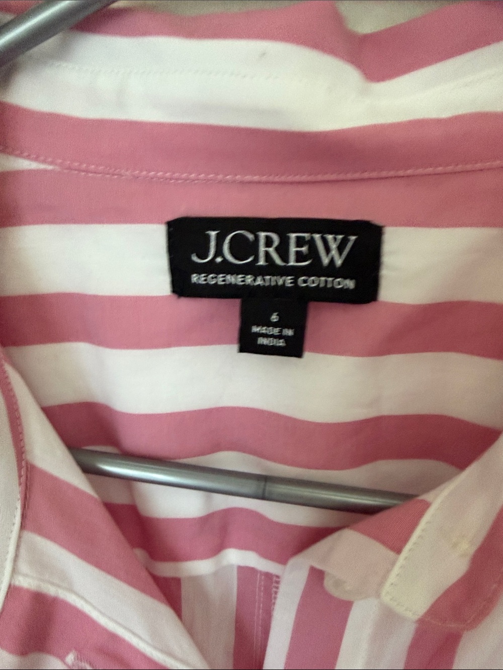 J. Crew Regenerative Cotton Stripe Poplin Dress - Picture 3 of 6